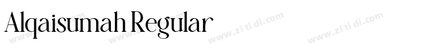 Alqaisumah Regular字体转换